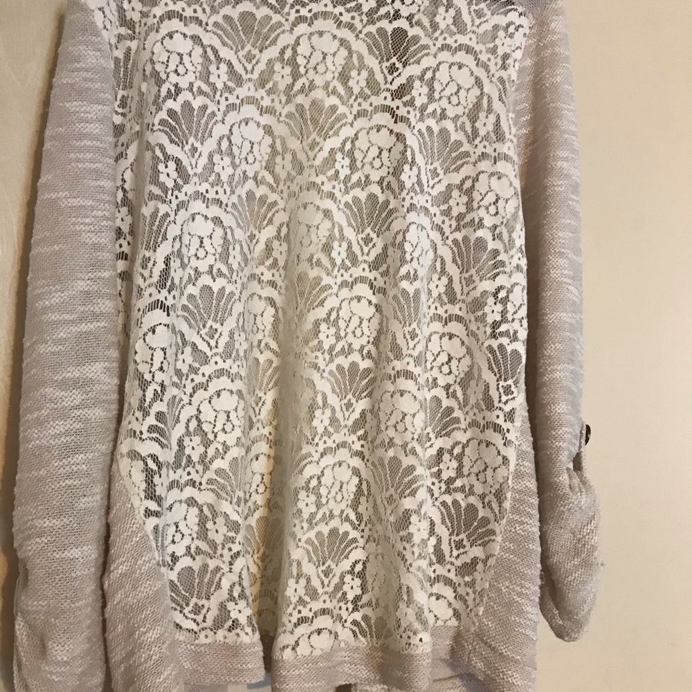 Lace sweater